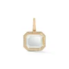 BELL 18K, DIAMOND AND ROCK CRYSTAL CHARM