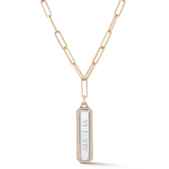 BELL 18K DIAMOND ROCK CRYSTAL BAR CHARM