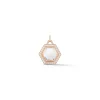 BELL 18K DIAMOND u0026 ROCK CRYSTAL HEXAGON CHARM