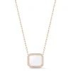 BELL 18K DIAMOND u0026 ROCK CRYSTAL RECTANGULAR PENDANT