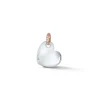 BELL 18K GOLD, DIAMOND AND ROCK CRYSTAL MINI HEART CHARM