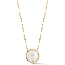 BELL 18K GOLD, DIAMOND u0026 ROCK CRYSTAL ZODIAC NECKLACE