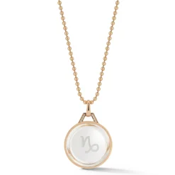 BELL 18K ROSE GOLD, DIAMOND u0026 ROCK CRYSTAL ZODIAC CHARM