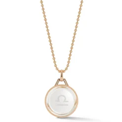 BELL 18K ROSE GOLD, DIAMOND u0026 ROCK CRYSTAL ZODIAC CHARM