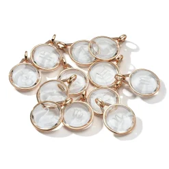 BELL 18K ROSE GOLD, DIAMOND u0026 ROCK CRYSTAL CHARM