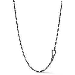 CARRINGTON BLACK STERLING SILVER CABLE CHAIN NECKLACE