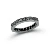 CARRINGTON 18K BLACK GOLD AND BLACK DIAMOND OCTAGON BAND RING