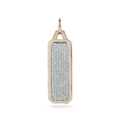 CARRINGTON 18K GOLD AND ALL DIAMOND ID TABLET