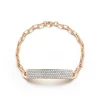 CARRINGTON 18K GOLD u0026 ALL DIAMOND ID BAR BRACELET