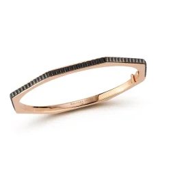 CARRINGTON 18K ROSE GOLD AND EBONY OCTAGON BRACELET