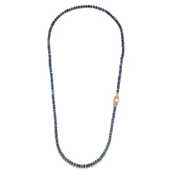 CARRINGTON 18K ROSE GOLD AND LAPIS BEAD NECKLACE