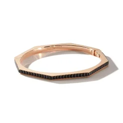 CARRINGTON 18K ROSE GOLD AND EBONY OCTAGON BRACELET
