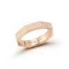 CARRINGTON 18K ROSE GOLD FLUTED OCTAGON BAND RING