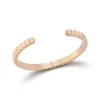 CII 18K GOLD JUMBO FLUTED CUFF BRACELET
