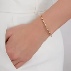 CII 18K GOLD SCALLOPED BRACELET