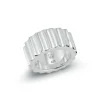CII STERLING SILVER JUMBO FLUTED BAND RING