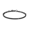 CLASSIC 18K BLACK GOLD AND BLACK DIAMOND TENNIS BRACELET