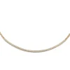 CLIVE 18K DIAMOND FLUTED BAR NECKLACE