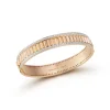 CLIVE 18K GOLD AND DIAMOND EDGE FLUTED CUFF BANGLE