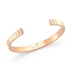 CLIVE 18K u0026 DIAMOND WIDE FLUTED CUFF