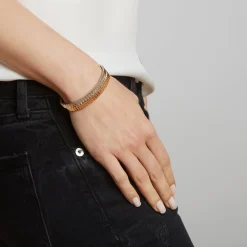 CLIVE 18K u0026 DIAMOND WIDE FLUTED CUFF
