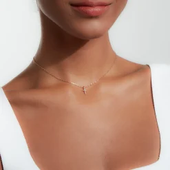DORA 18K ALL DIAMOND MINI CROSS