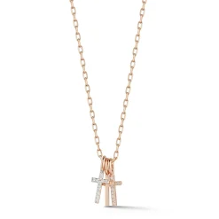 DORA 18K ALL DIAMOND MINI CROSS