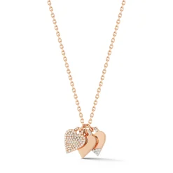 DORA 18K AND DIAMOND MINI HEART CHARM