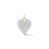 DORA 18K GOLD ALL DIAMOND HEART CHARM
