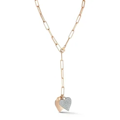 DORA 18K GOLD ALL DIAMOND HEART CHARM