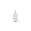 DORA 18K GOLD ALL DIAMOND MINI TABLET CHARM