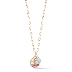 DORA 18K GOLD ALL DIAMOND MINI HEXAGON CHARM