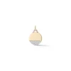 DORA 18K GOLD AND 1/3 DIAMOND BOTTOM DISC CHARM
