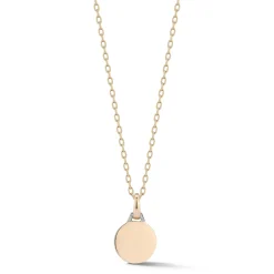DORA 18K GOLD AND DIAMOND DISC CHARM