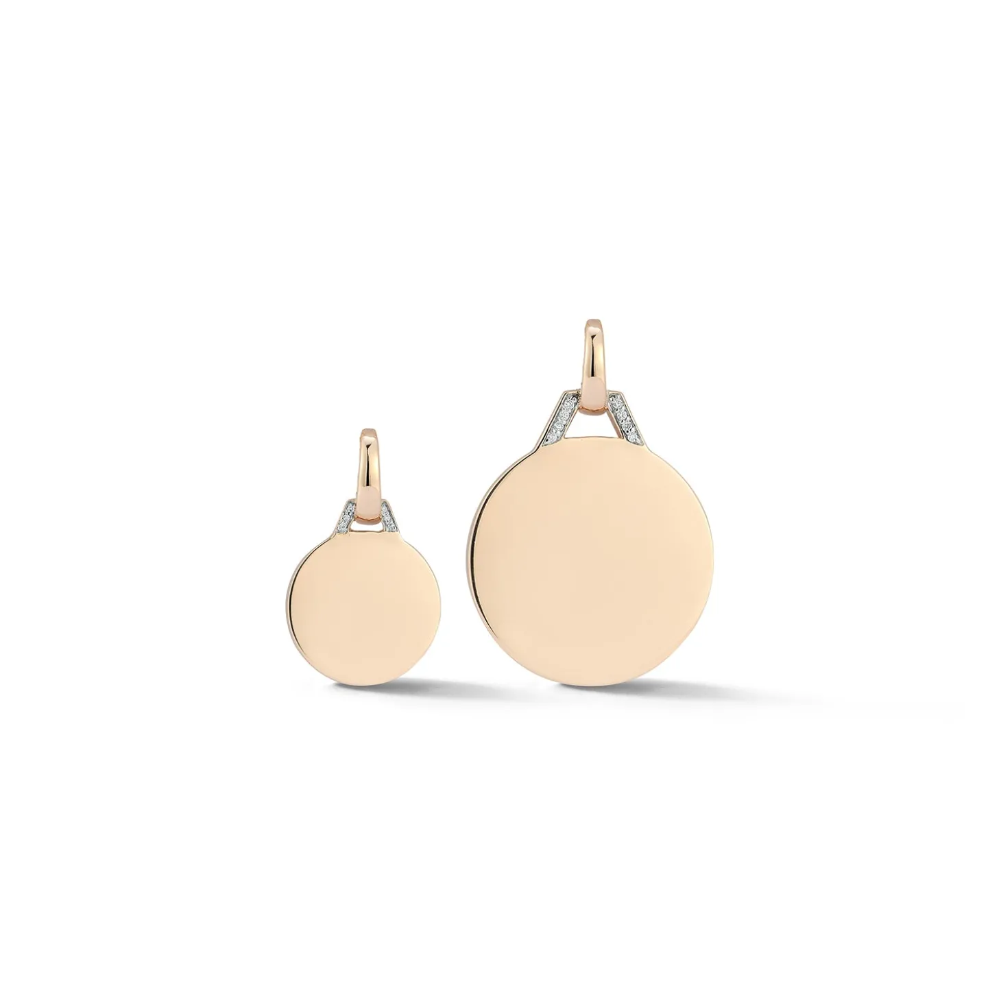 DORA 18K GOLD AND DIAMOND DISC CHARM