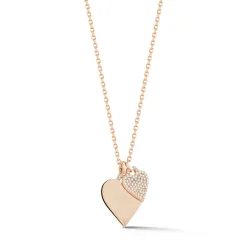 DORA 18K GOLD AND DIAMOND HEART CHARM