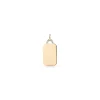 DORA 18K GOLD AND DIAMOND RECTANGULAR TABLET CHARM