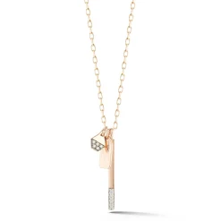 DORA 18K MINI DIAMOND BAR CHARM