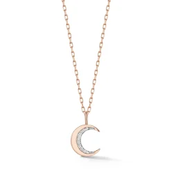 DORA 18K MINI DIAMOND CRESCENT CHARM