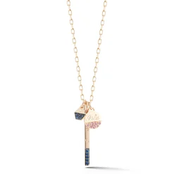 DORA 18K MINI SAPPHIRE BAR CHARM