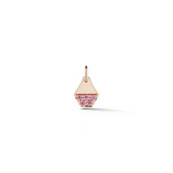DORA 18K MINI SAPPHIRE HEXAGON CHARM