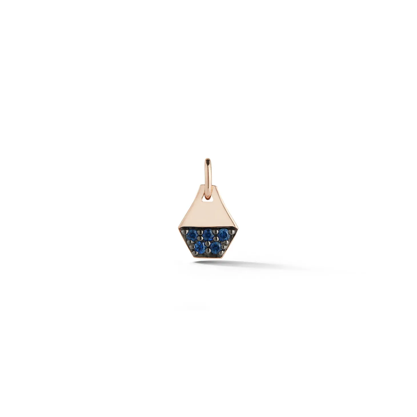 DORA 18K MINI SAPPHIRE HEXAGON CHARM