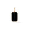 DORA 18K ROSE GOLD AND BLACK SPINEL TABLET PENDANT