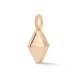 DORA 18K ROSE GOLD AND BLACK SPINEL ORIGAMI PENDANT