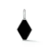 DORA STERLING SILVER AND BLACK SPINEL ORIGAMI PENDANT