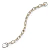 GARNETT 18K GOLD ALL DIAMOND CHAIN LINK BRACELET WITH DIAMOND OVAL CLASP
