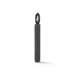 GRANT 18K BLACK GOLD AND DIAMOND HEXAGON BAR PENDANT