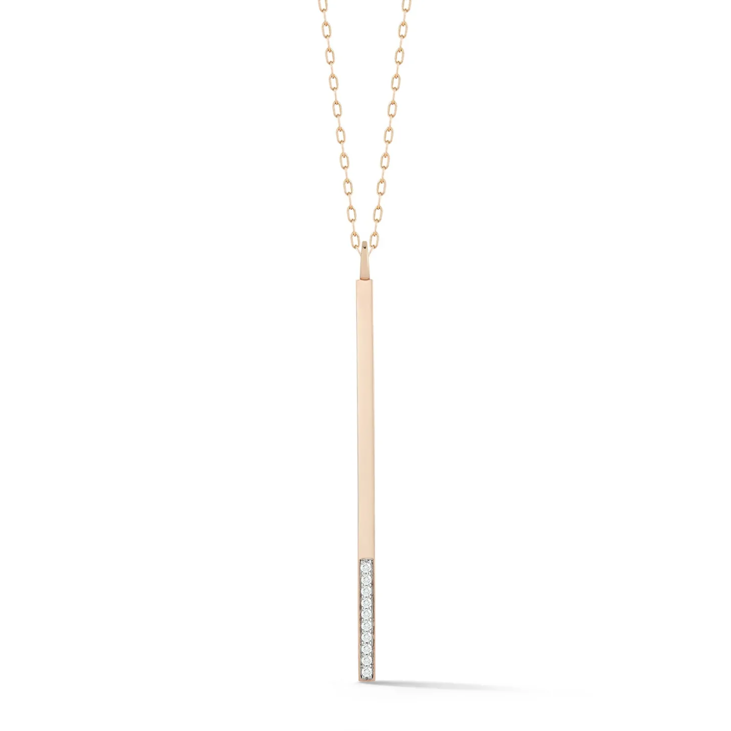GRANT 18K GOLD AND 10 DIAMOND BAR CHARM