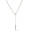 GRANT 18K GOLD AND CHAMPAGNE DIAMOND BAR NECKLACE