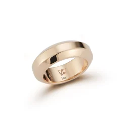 GRANT MEN'S 18K ROSE GOLD ANGLED BAND RING